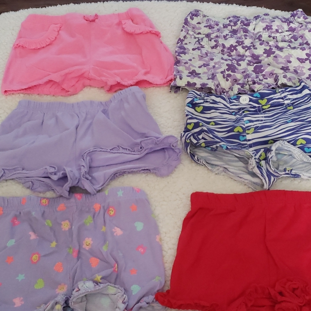 6 baby girl shorts